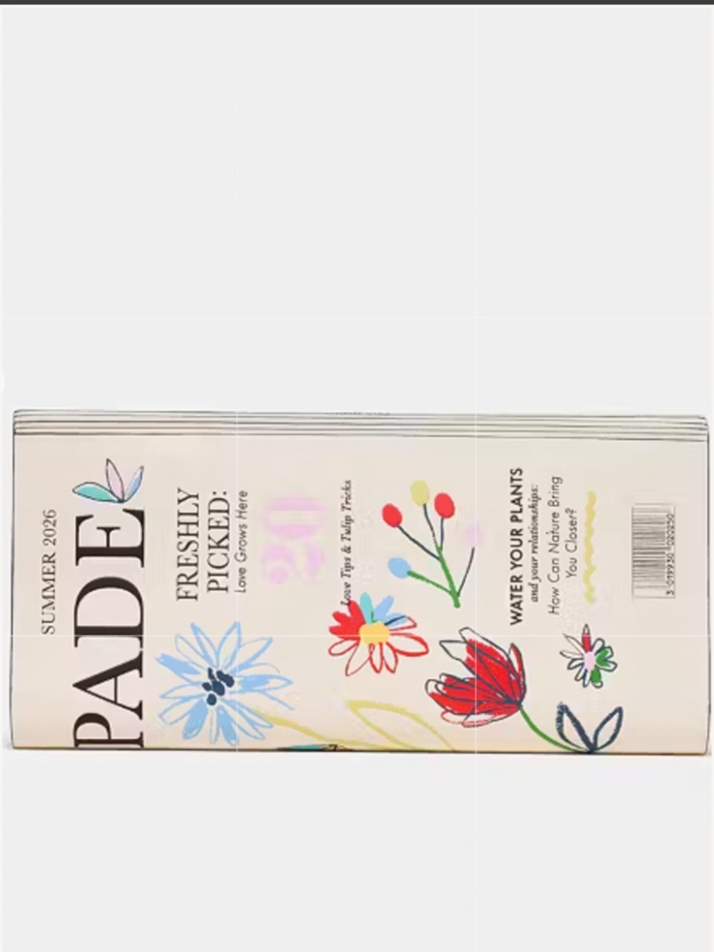 πKate Spade Floral Magazine Clutch β Cream with Multicolor Blooms π - Picture 8 of 16